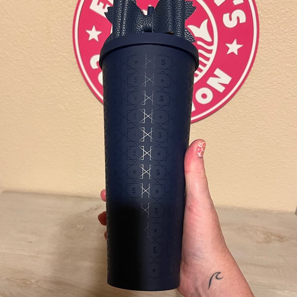 Starbucks Tumbler Matte Navy Blue Letter